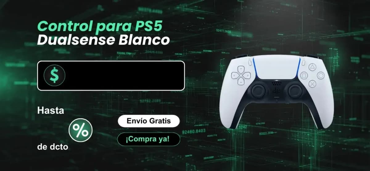 Control para PS5 Dualsense Blanco - PST-10