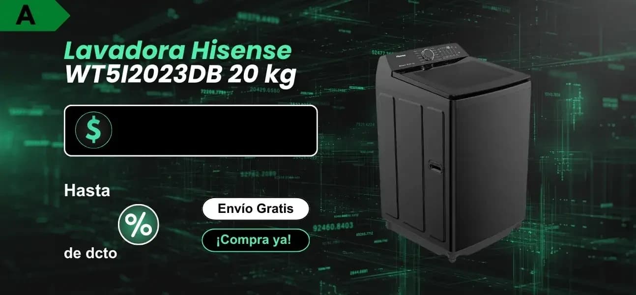 Lavadora Hisense WT5I2023DB 20 kg – Retiq A - LAV-08