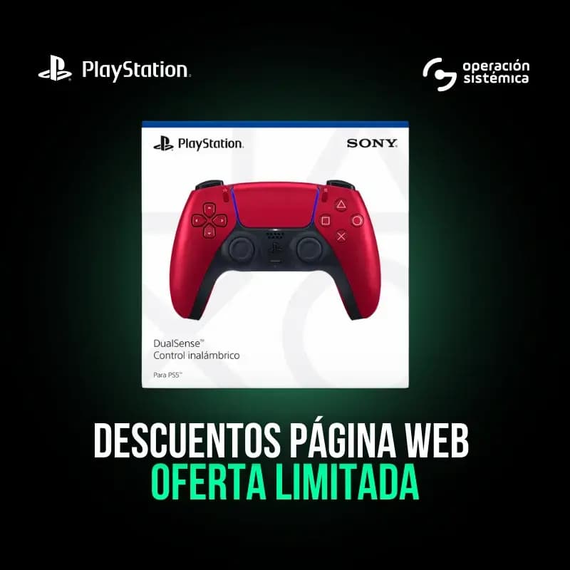 Control para PS5 Dualsense Rojo Volcánico - Latam - PST-12