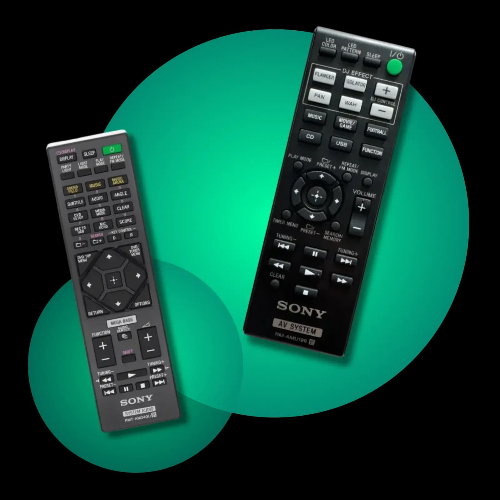 Controles para equipos de sonido
