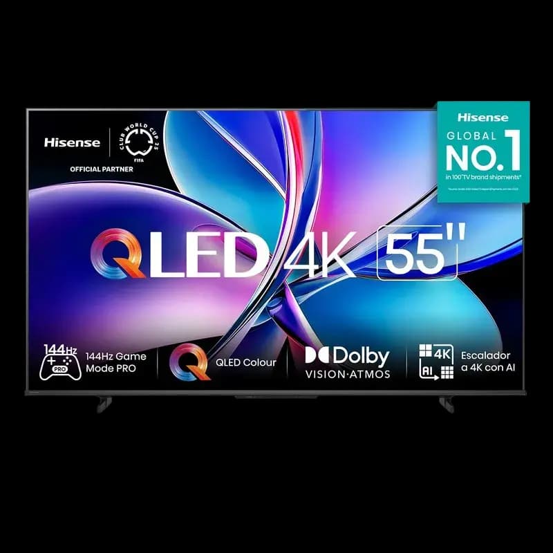 Televisor Hisense Smart 55" QLED/4K Google TV 144Hz 24W 55Q7QG - TV-94