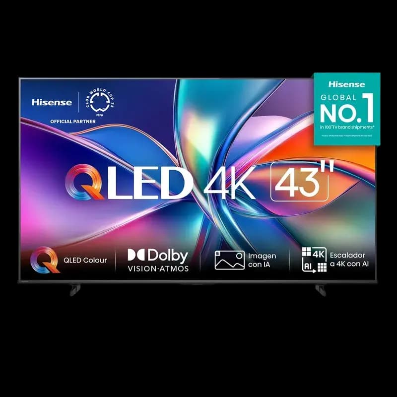 Televisor Hisense Smart 43" QLED/4K VIDAA 60Hz 24W 43Q6QV - TV-88