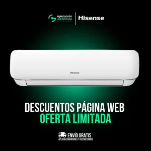 Aire Acondicionado hisense Luso Inverter 220V 12000 BTU