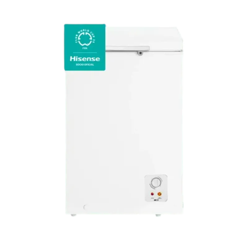 Hisense BD199: Calidad y Diseño Moderno. Congelador Hisense 198 litros con diseño minimalista, Hisense patrocinador autorizado de Club World Cup 25.