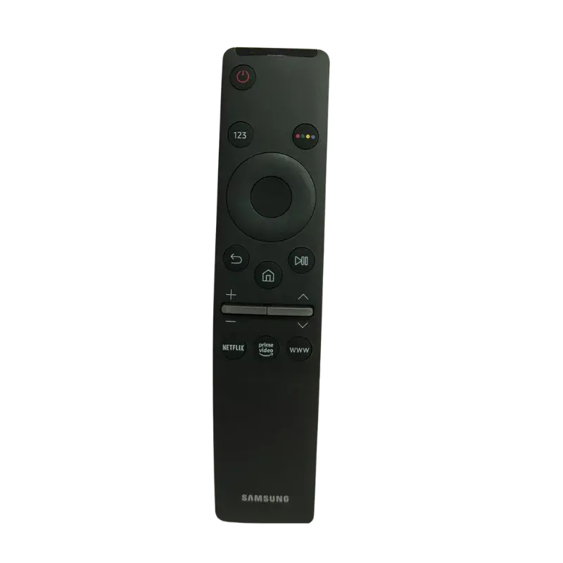 Control Remoto Smart TV Samsung BN59-01310C – Precisión y Estilo Vista frontal del control remoto Smart TV Samsung BN59-01310C mostrando su diseño moderno y botones intuitivos.