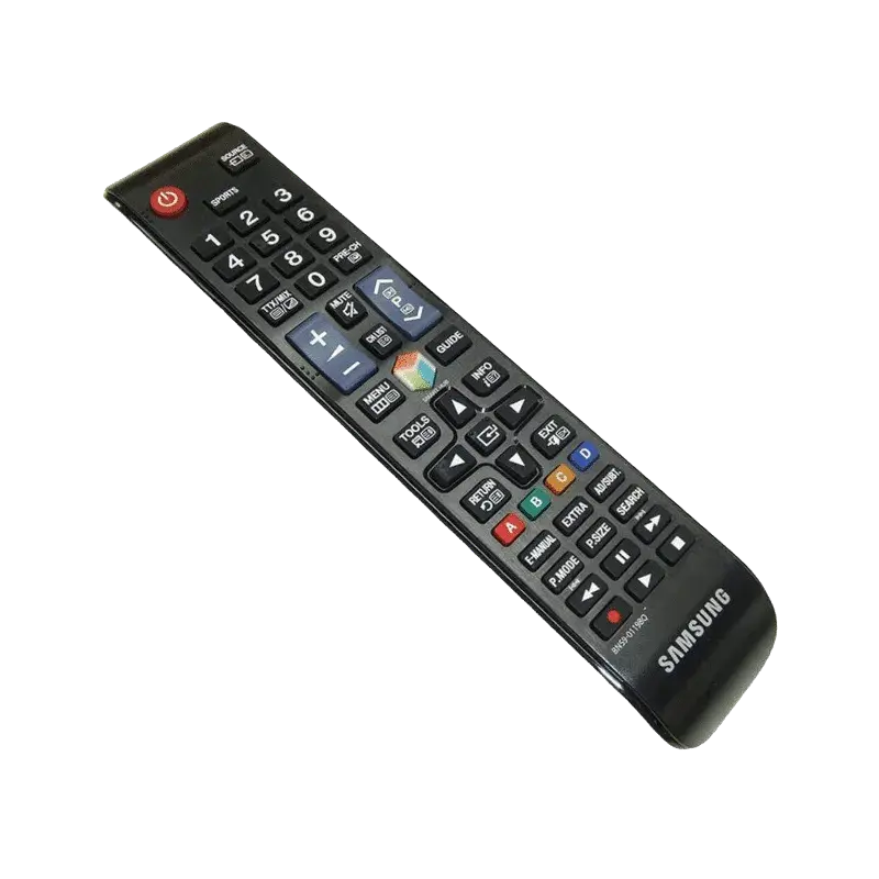 Control remoto para Smart TV Samsung BN59-01198N con diseño ergonómico y compatibilidad extendida.
