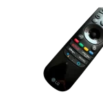 Control remoto Magico LG – Accesos directos a plataformas de streaming. Control remoto Magico LG, vista de botones de acceso rápido.