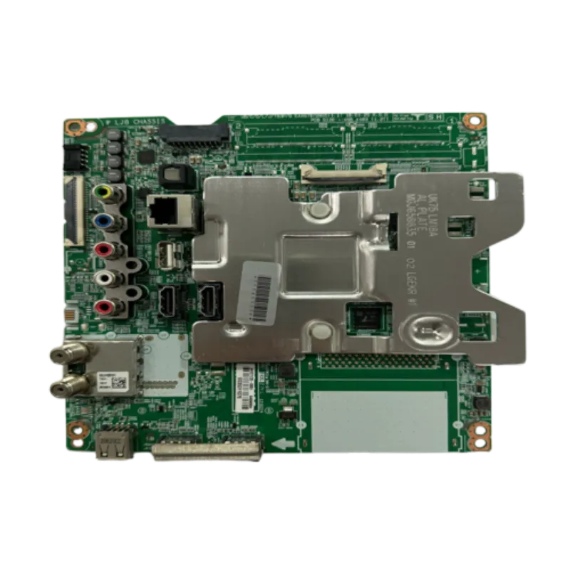Placa base LG EBU64698904 para Smart TV modelo 70UK6550PDA, con puertos HDMI, LAN, AV y sintonizador.