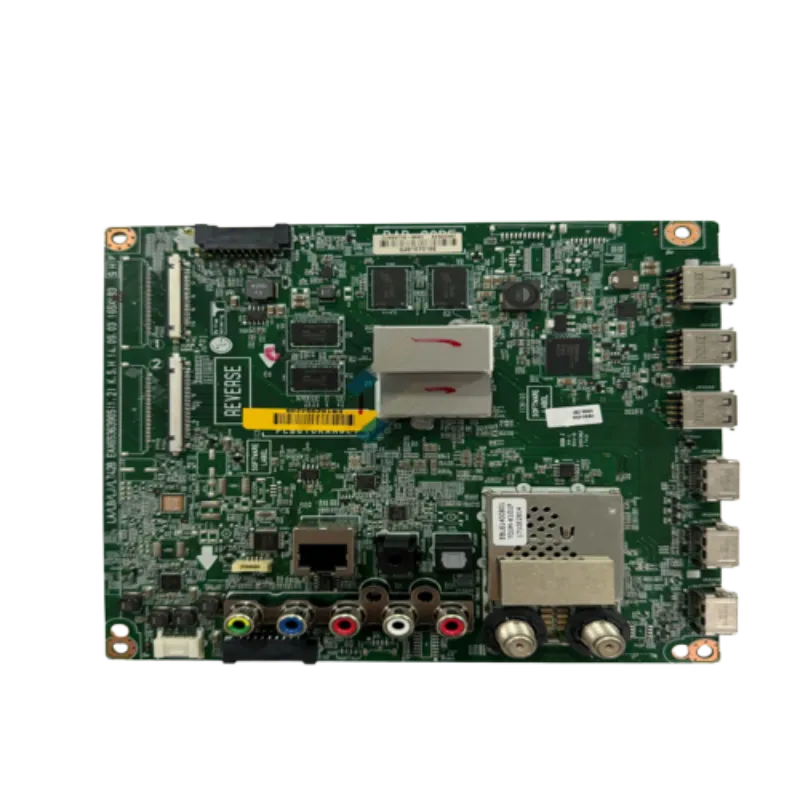 Main board LG EBT62994208 original, con múltiples puertos HDMI, AV, LAN y componentes integrados para Smart TV modelo 50LB650T-DF.