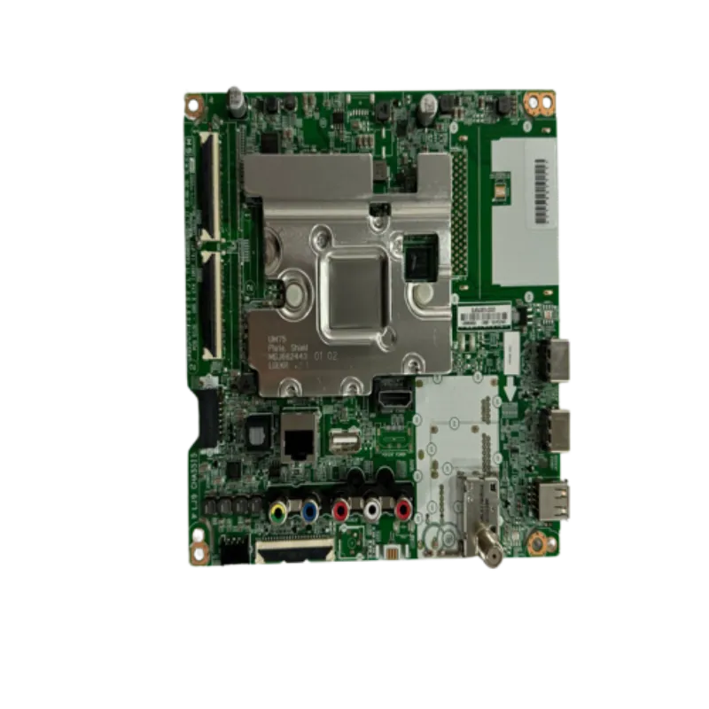 PCB Main Assembly LG EBU65658601 con puertos HDMI, AV y LAN, diseñada para Smart TV modelo 65UM7400PDA.