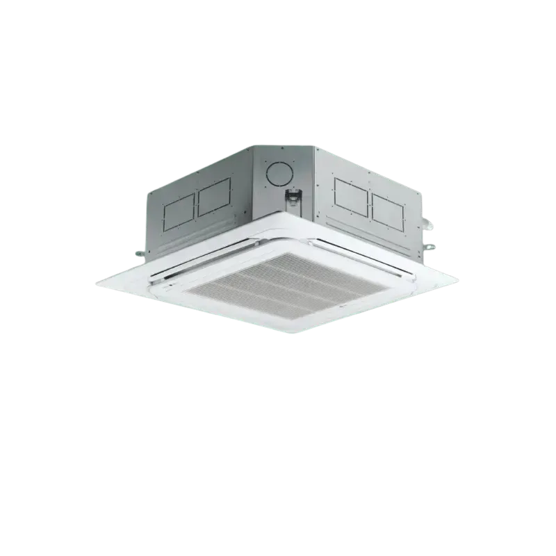 Aire Acondicionado LG Tipo Cassette Inverter con diseño compacto y distribución uniforme del aire.