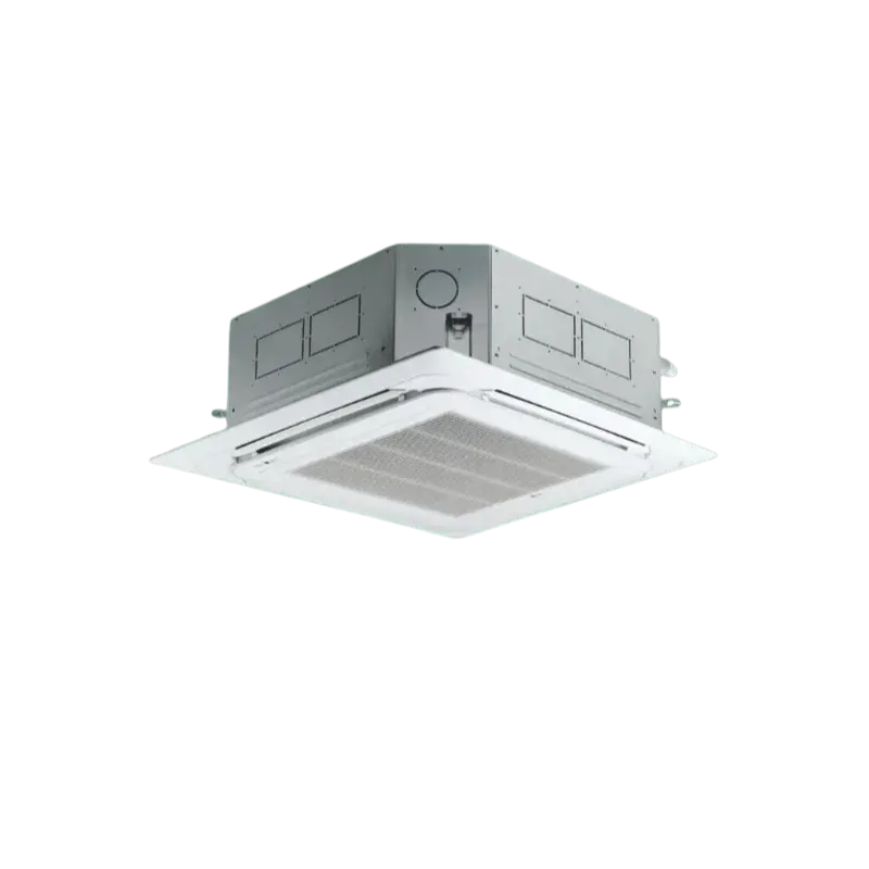 Aire Acondicionado LG Tipo Cassette Inverter con diseño compacto y distribución uniforme del aire.