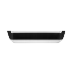 Aire Acondicionado LG Suspendido de Techo | Ventilación Eficiente y Uniforme Vista frontal del aire acondicionado LG suspendido de techo con salida de aire optimizada.