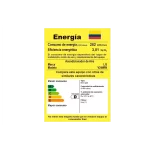 Etiqueta de eficiencia energética del aire acondicionado LG V24WIN. Etiqueta de eficiencia energética del aire acondicionado LG modelo V24WIN, con detalles de consumo energético y capacidad de enfriamiento.