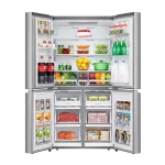 Amplio almacenamiento en el Nevecon Hisense RQ791WB5B Nevecon Hisense con gran capacidad de 606 litros