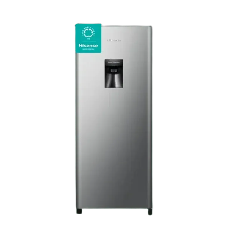 Nevera compacta Hisense BC179R/HC1 con dispensador de agua y diseño moderno