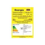 Etiqueta de eficiencia energética del aire acondicionado Hisense AS-09TR2SYDTV03. Etiqueta de eficiencia energética del aire acondicionado Hisense modelo AS-09TR2SYDTV03, mostrando consumo de energía y clasificación C.