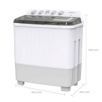 Lavadora Hisense WSCB1501P con medidas