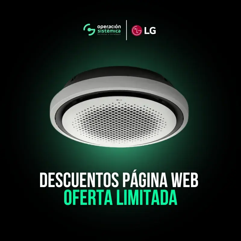 Aire acondicionado LG Cassette Redondo de diseño innovado