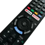 Primer plano del control remoto SONY RMT-TX300B con botones de acceso rápido