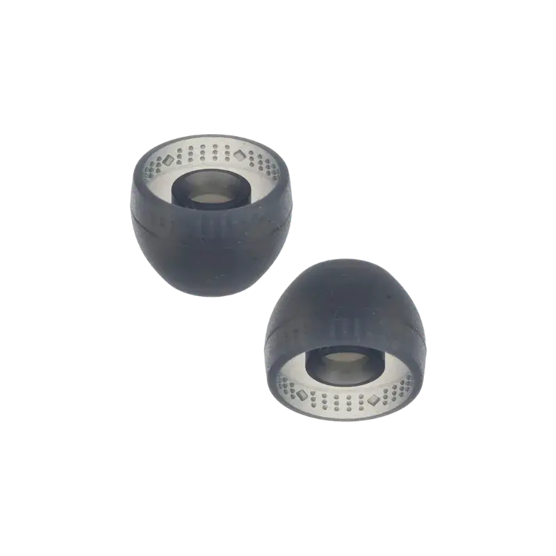 Almohadillas Sony originales tamaño M en color negro, compatibles con audífonos WF-C500 y WF-XB700, diseñadas para confort y mejor aislamiento acústico.