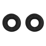 Par de almohadillas Sony de audífonos 930101693 negras, vista trasera.