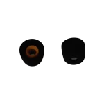 Almohadillas negras con núcleo naranja para audífonos Sony WF-1000XM5 talla S, vistas alternadas