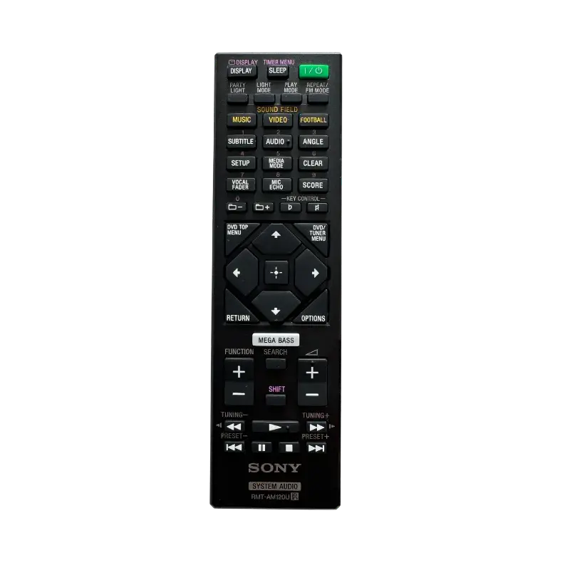 Control Remoto Sony RMT-AM120U para SHAKE-X7D – Original y Compatible Control Remoto Sony RMT-AM120U original, compatible con SHAKE-X7D. Diseño ergonómico, funciones avanzadas y compatibilidad asegurada.