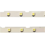 Barras LED para Samsung UN49 | Iluminación uniforme y eficiente Detalle de LEDs en barras de repuesto para TV Samsung UN49