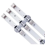 Detalle de LEDs en barras de repuesto para TV de 47 pulgadas