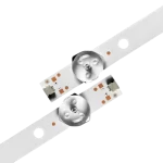 Primer plano mostrando conectores y LEDs integrados del kit barras LED para TVs modelos 32L51, E32EK1NI61FHNA4, LE32H1551 y OLED322W.
