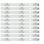 Kit de Barras LED detalladas compatibles con televisores Hisense OLED5010HY502INT, HYLED501iNT, HYLED502INT, OLED5020W, IBG50AN y ML-LED.