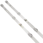 Kit de Barras LED compatible con televisores modelos HYLED3238D, HYLED3237iNTMG y HYLED3240NiM, con conectores de precisión y lentes de alto rendimiento.