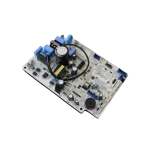 Main Control Board EBR83268420 para aire acondicionado LG, vista en perspectiva con circuitos y conectores expuestos.