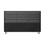 Parte posterior del televisor Hyundai QLED 4K HYLED9801QG4KM mostrando conexiones HDMI, USB y opciones de montaje en pared.