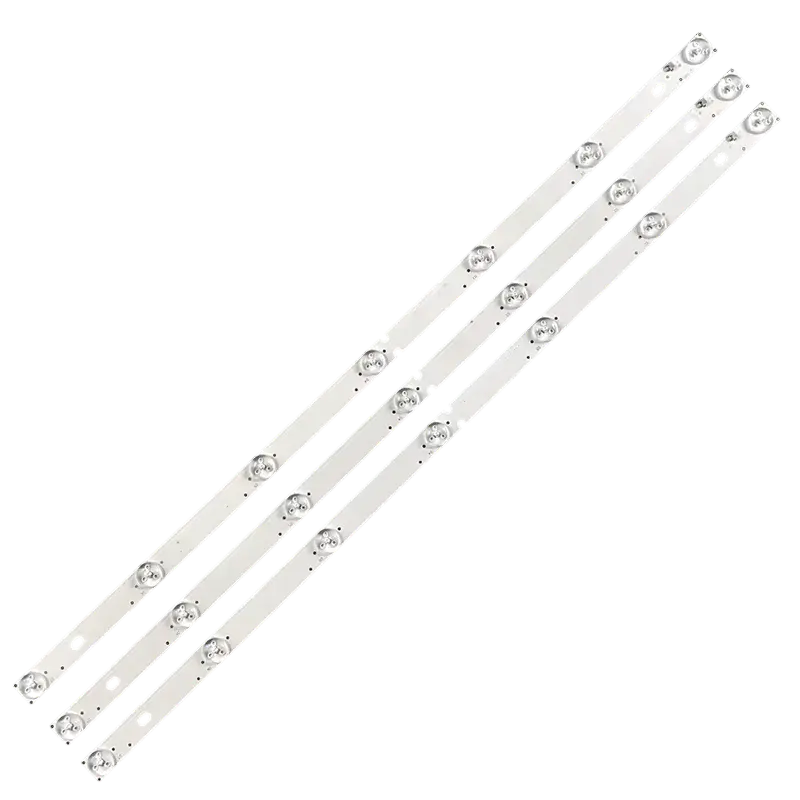 Kit de barras LED modelo 32YD350 con lentes de enfoque para retroiluminación de televisores.