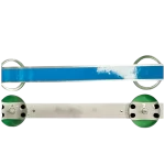 Vista frontal y trasera del kit de barras LED para LG 55UP7750PSB con conectores y estructura metálica.