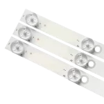 Vista detallada de los conectores y LEDs en el kit de barras LED para TV CLED 32SDV3.