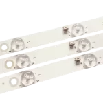 Kit completo de barras LED para TV CLED 32SDV3 con múltiples tiras de iluminación.
