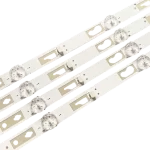 Kit de barras LED BA481 para retroiluminación, diseño blanco con lentes difusores integrados.