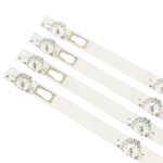 Vista detallada de los conectores en el kit de barras LED BA481.