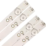 Kit de barras LED LE40D3142 con lentes de precisión y fijación optimizada.