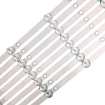 Detalle de conectores y LEDs del kit de barras LED para Sytech SYLED552iUHD, estructura resistente y de alta precisión.