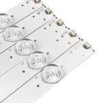 Barras LED para Retroiluminación de Pantallas – Modelo TC-43DS600H Barras LED en conjunto, diseño simétrico con distribución optimizada de la luz para pantallas.