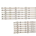 Detalle de las barras LED para Samsung UN55J6300AKXZL con lentes difusores de luz.