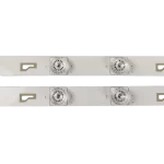 Vista de las barras LED compatibles con televisores 24T12, 24T15T2 y 24D1080, mostrando su estructura y distribución de los LEDs.