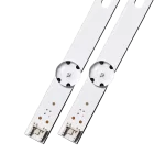 Kit de Barras LED para televisores 32LH573D, 32LH570D, 32LH510D, 32LH510B y 32LF510D, conectores y lentes ópticos.