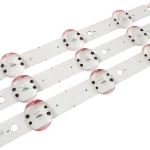 Detalle del Kit de Barras LED compatible con televisores 55UK6200PDA, 55UK6350PDC, 55UK631C y 55UN7100PDA. Lentes ópticas para mejor distribución de luz.