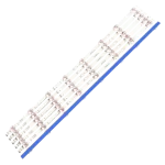 Kit De Barras Led Compatible Con Televisores 65A6GA, HZ65A57E, HZ65E3D Kit de barras LED con base azul para televisores 65A6GA, HZ65A57E y HZ65E3D, iluminación uniforme y alto brillo.