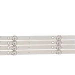 Kit de Barras LED compatible con televisores HYLED4501iNTM, diseño de múltiples tiras con lentes difusoras para una iluminación uniforme.
